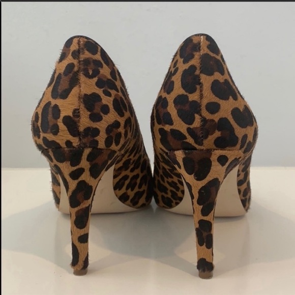A J.Crew Shoe Review • lucindervention J CREW Elsie Pumps in Leopard Calf Hair Size 9